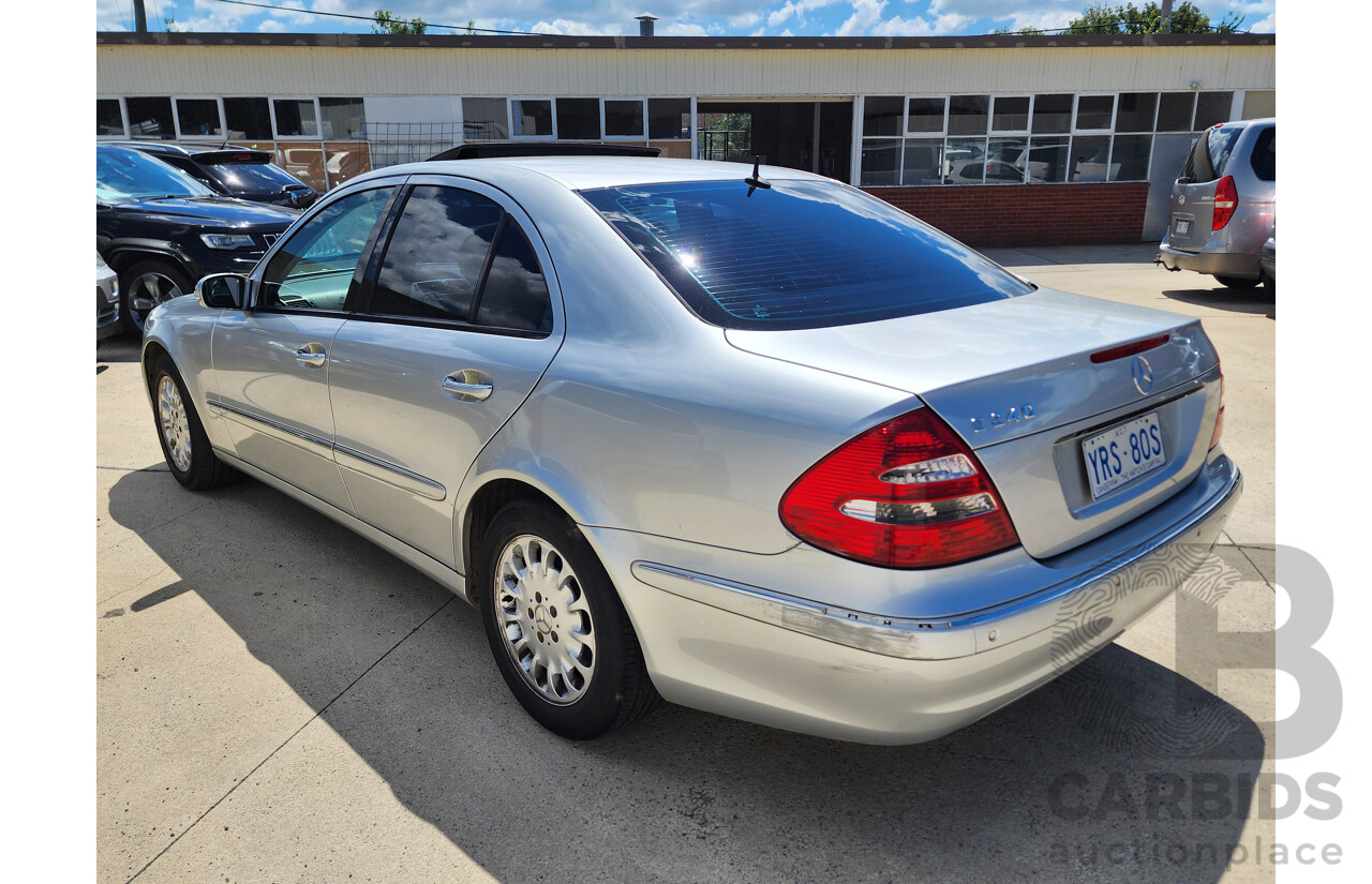 6/2004 Mercedes-Benz E240 Elegance 211 4d Sedan Silver 2.6L