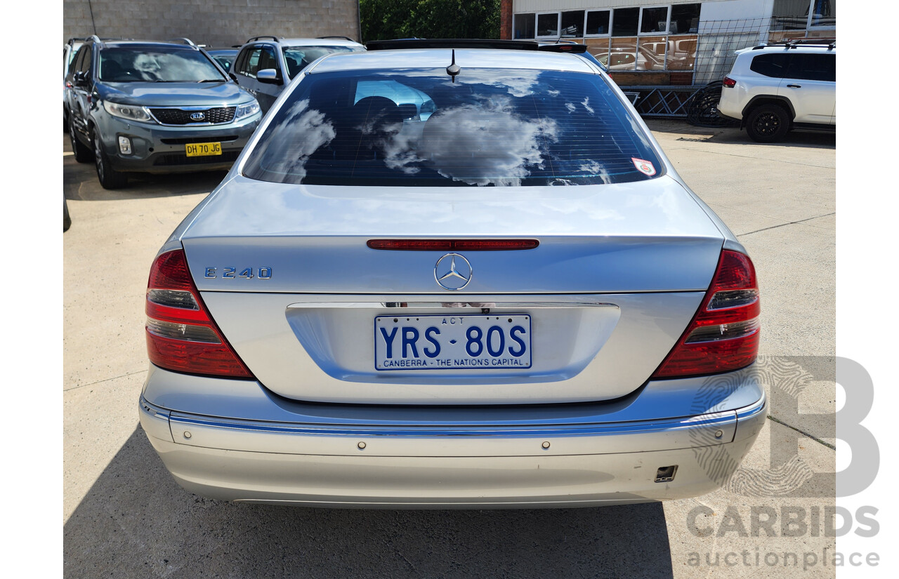 6/2004 Mercedes-Benz E240 Elegance 211 4d Sedan Silver 2.6L
