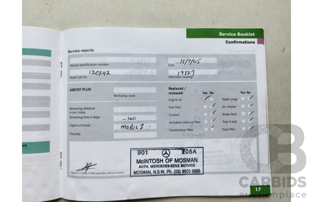 6/2004 Mercedes-Benz E240 Elegance 211 4d Sedan Silver 2.6L