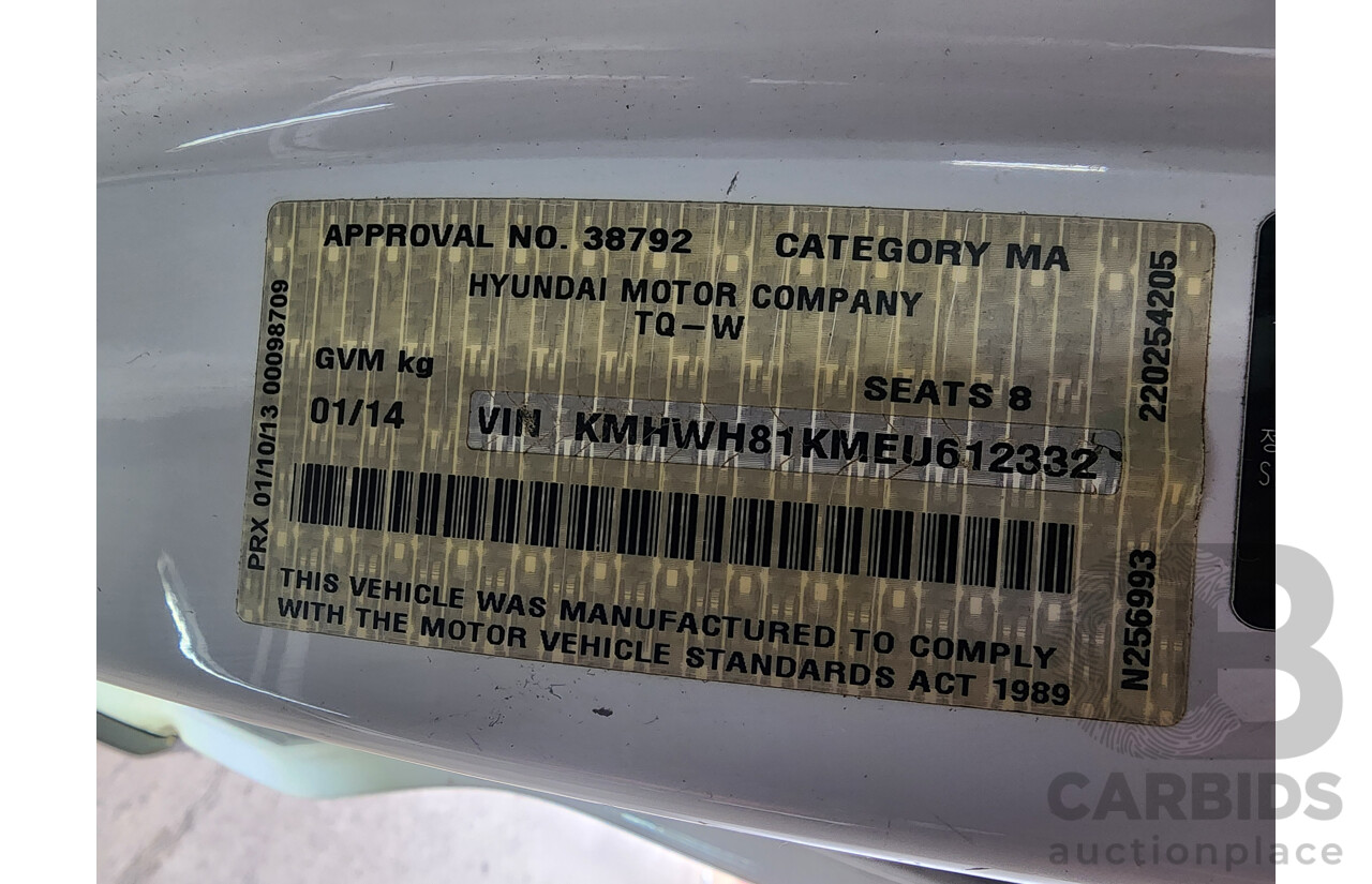 1/2014 Hyundai Imax  TQ MY13 4d Wagon White 2.5L