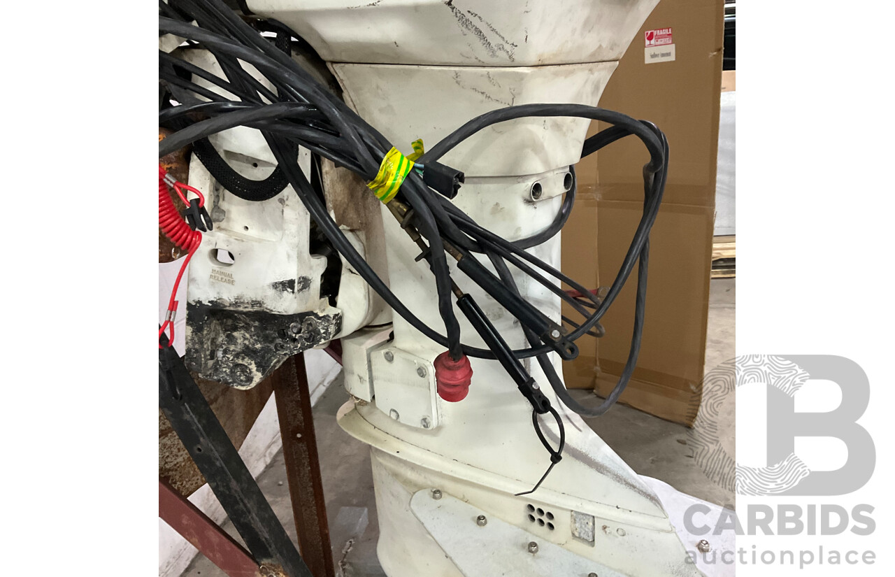 Johnson 70 Outboard Motor with Wheeled Stand