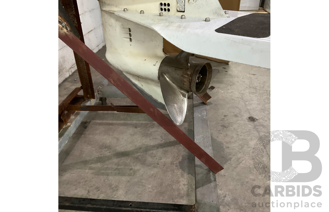 Johnson 70 Outboard Motor with Wheeled Stand