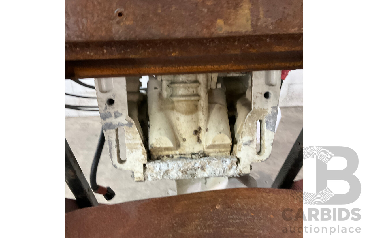 Johnson 70 Outboard Motor with Wheeled Stand