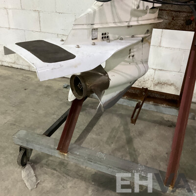Johnson 70 Outboard Motor with Wheeled Stand