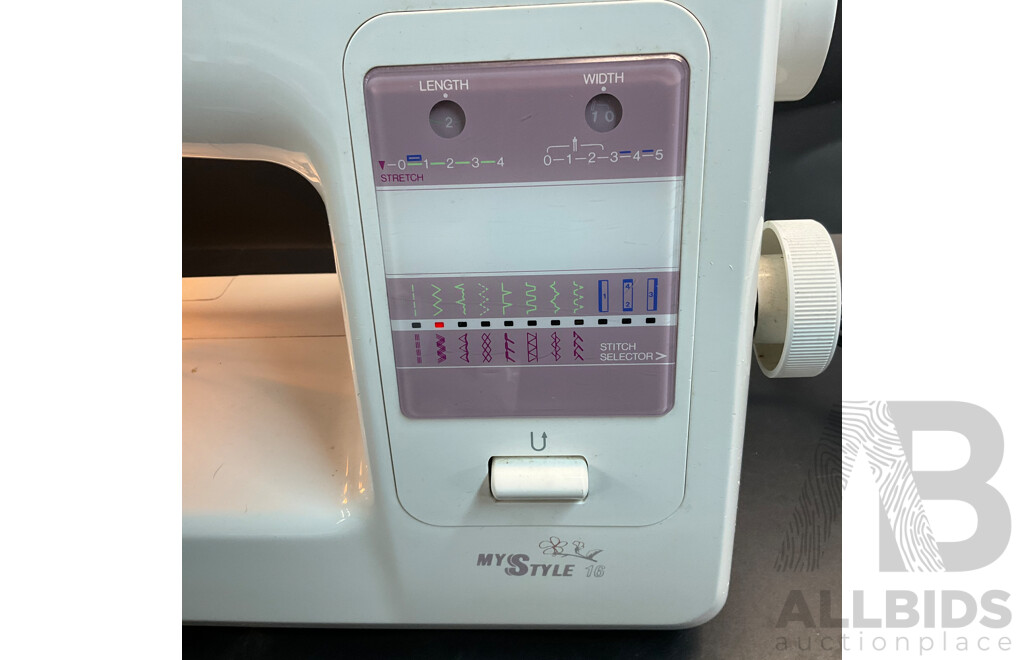 JANOME Overlock My Lock 534D Sewing Machine & My Style 16 - Lot of 2