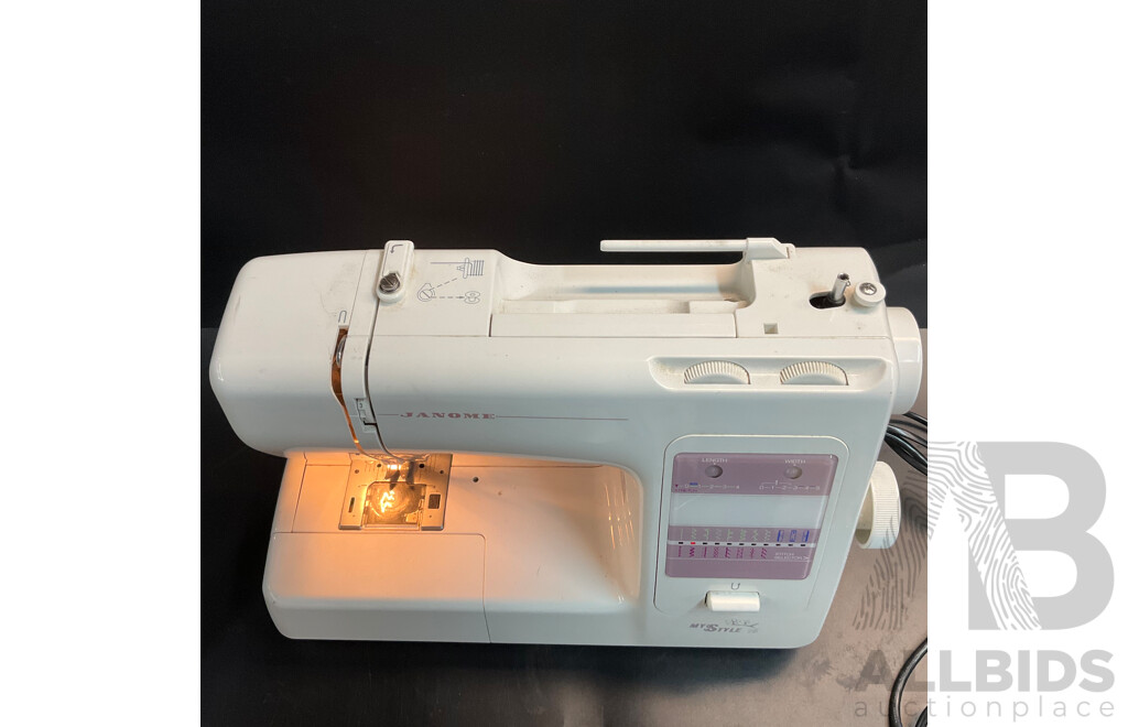 JANOME Overlock My Lock 534D Sewing Machine & My Style 16 - Lot of 2