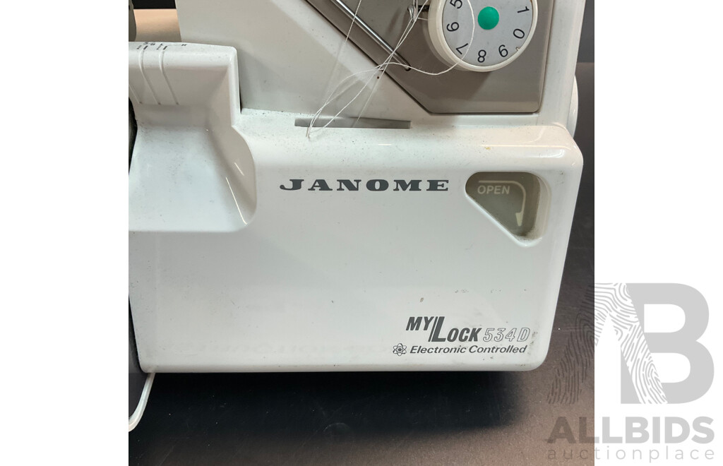 JANOME Overlock My Lock 534D Sewing Machine & My Style 16 - Lot of 2