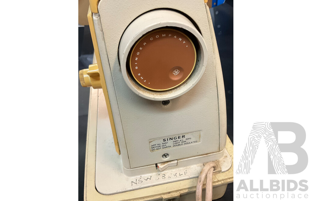 Vintage SINGER Sewing Machines - Deluxe Stylist 518 & Model 237 - Lot of 2