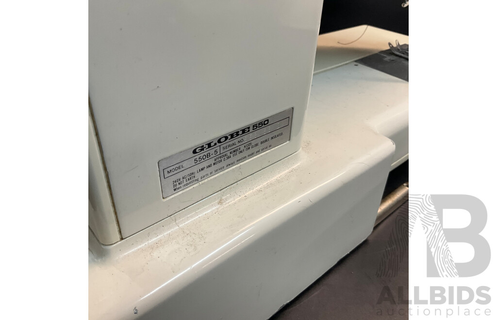 GLOBE 550 & JANOME My Lock 534D Sewing Machines - Lot of 2