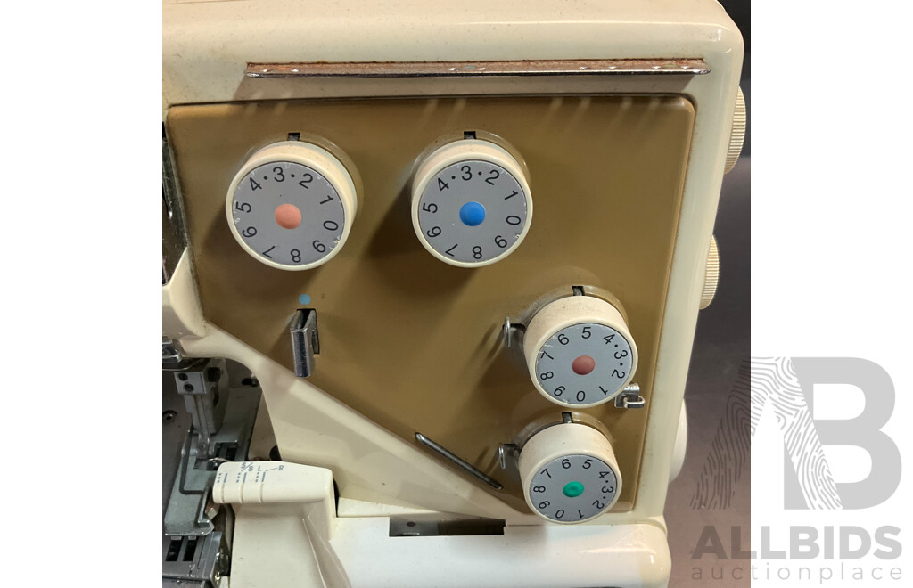 GLOBE 550 & JANOME My Lock 534D Sewing Machines - Lot of 2