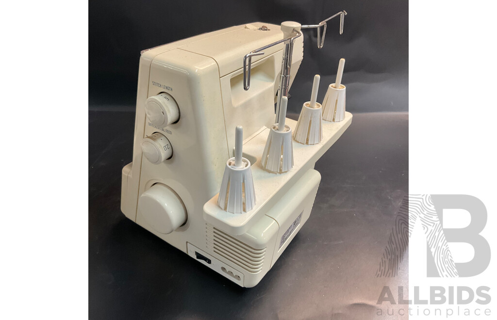 GLOBE 550 & JANOME My Lock 534D Sewing Machines - Lot of 2