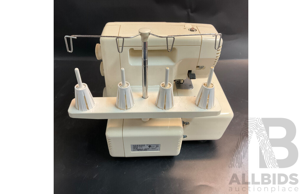 GLOBE 550 & JANOME My Lock 534D Sewing Machines - Lot of 2