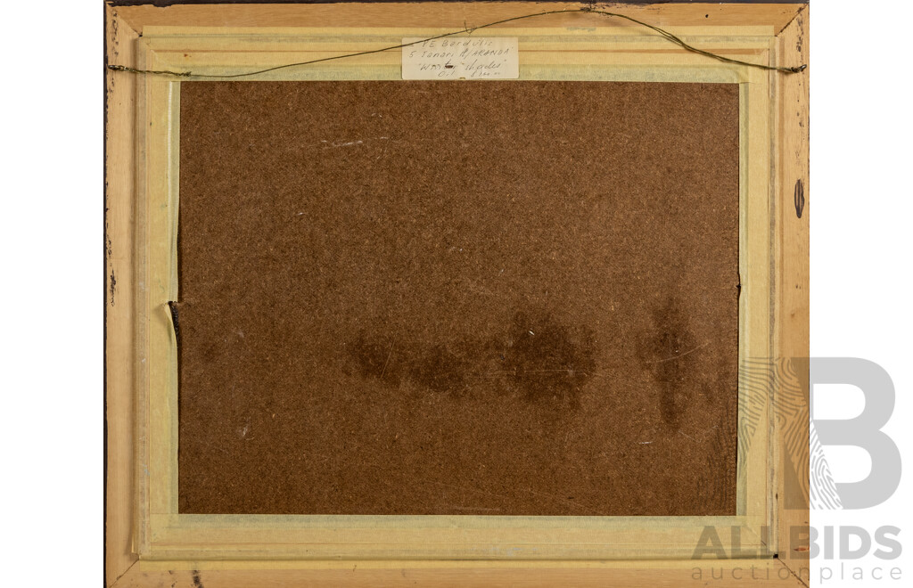 Peter Bardulis (20th Century, Latvian-Australian, 1912-1988), Lovely Vintage Winter Shades, Oil on Board. 52.5 x 63 cm (frame)