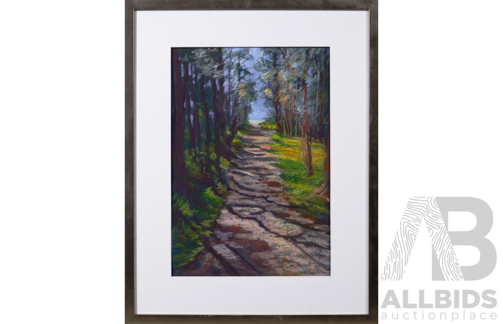 Lyn Woolridge (Contemporary, Australian), Patterns Along the Path (Landscape), Pastel on Board, 65 X 51 Cm (Frame)