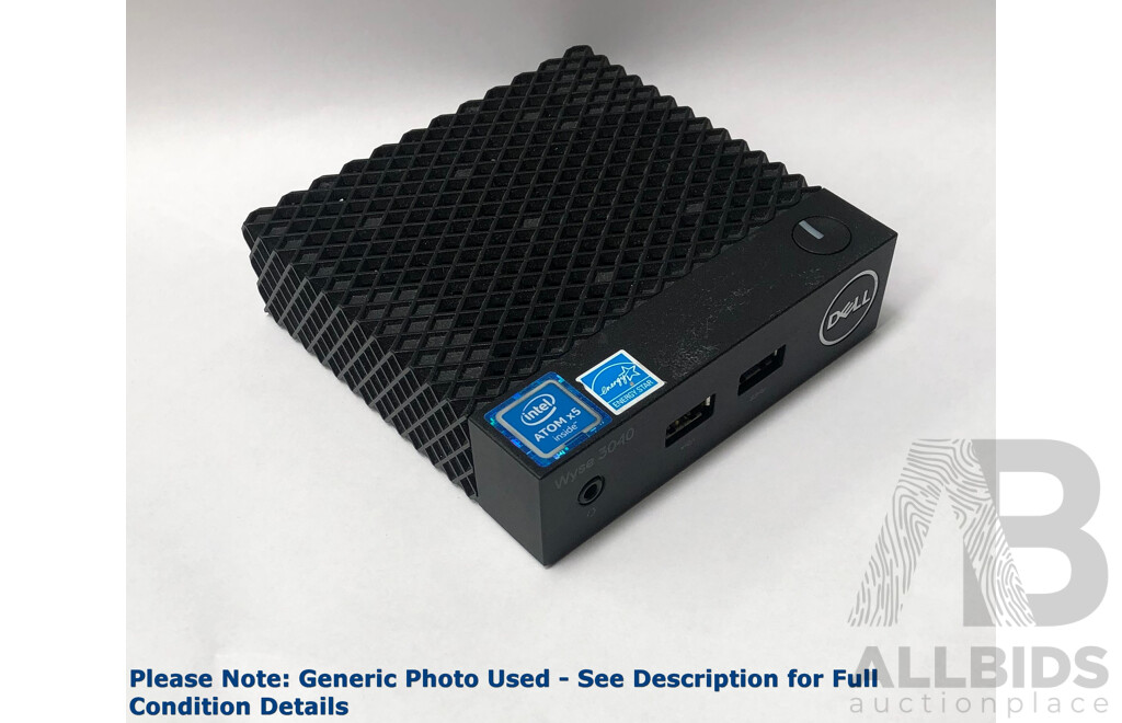 Dell (N10D) Wyse 3040 Intel Atom (X5-Z8350) 1.44GHz-1.92GHz 4-Core CPU Thin Client
