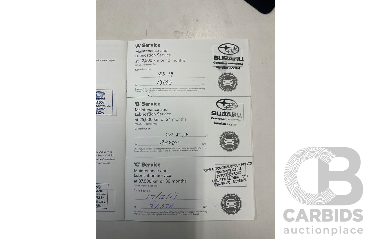 12/2018 Subaru XV 2.0i-S (AWD) MY19 4D Wagon Cool Grey Khaki 2.0L