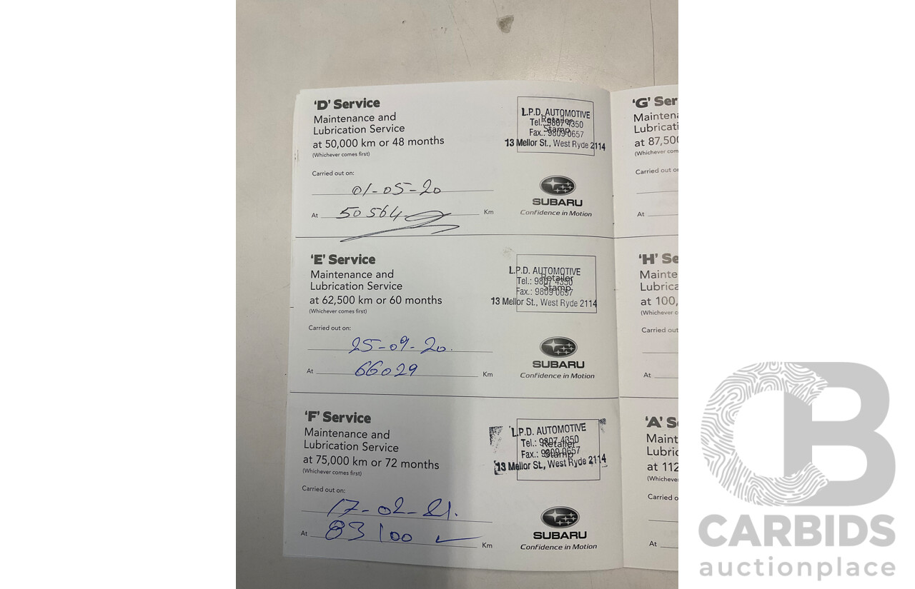 12/2018 Subaru XV 2.0i-S (AWD) MY19 4D Wagon Cool Grey Khaki 2.0L