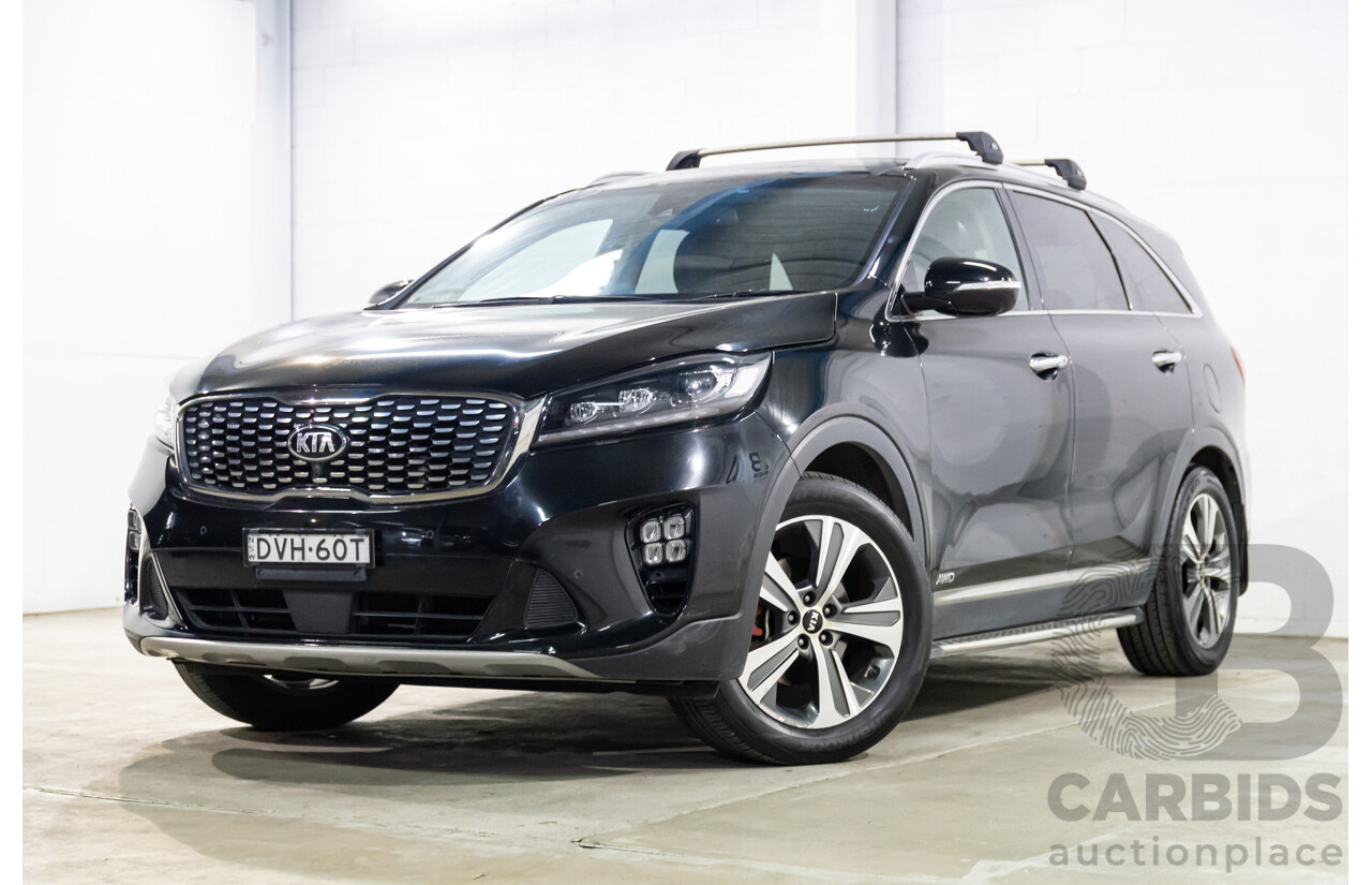 03/2018 Kia Sorento GT-Line (4x4) UM MY18 4d Wagon Aurora Black Pearl Turbo Diesel 2.2L