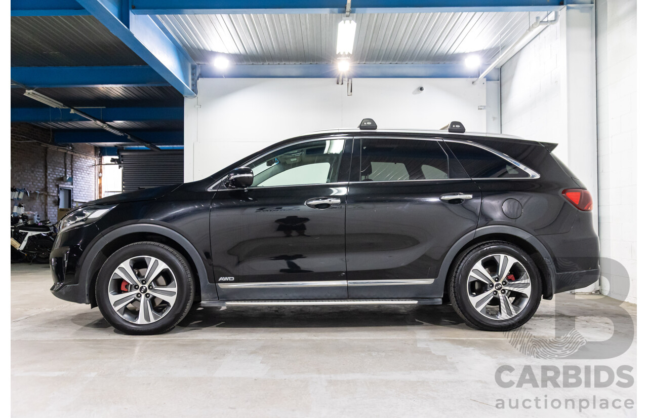03/2018 Kia Sorento GT-Line (4x4) UM MY18 4d Wagon Aurora Black Pearl Turbo Diesel 2.2L