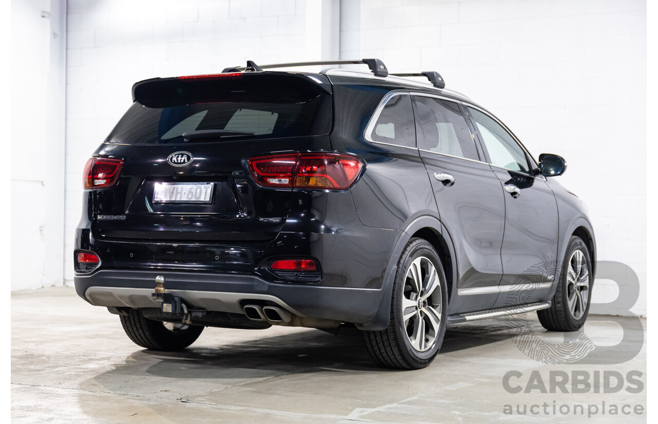 03/2018 Kia Sorento GT-Line (4x4) UM MY18 4d Wagon Aurora Black Pearl Turbo Diesel 2.2L