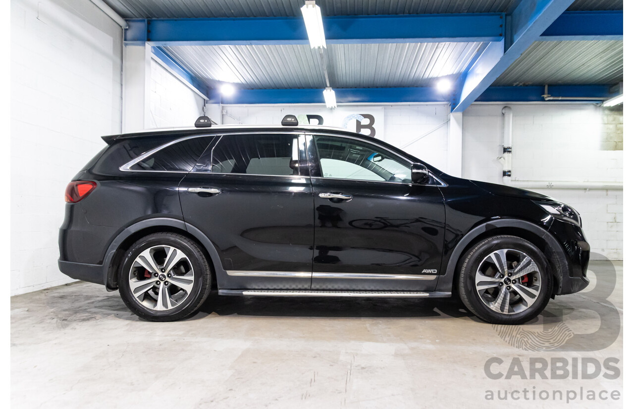 03/2018 Kia Sorento GT-Line (4x4) UM MY18 4d Wagon Aurora Black Pearl Turbo Diesel 2.2L