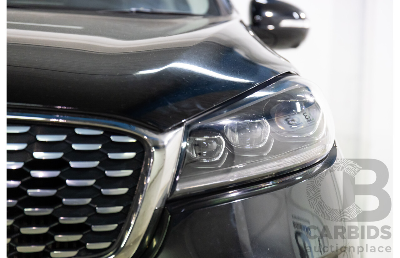 03/2018 Kia Sorento GT-Line (4x4) UM MY18 4d Wagon Aurora Black Pearl Turbo Diesel 2.2L