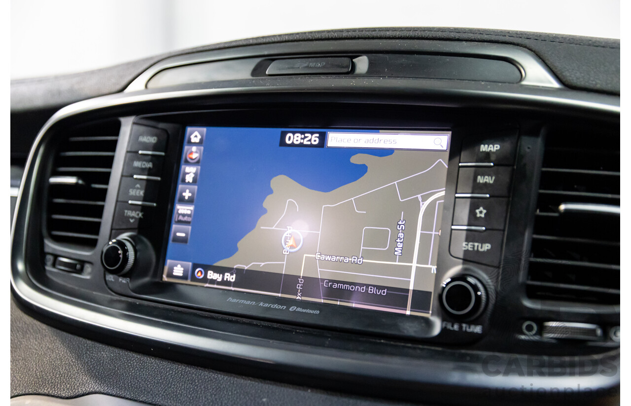 03/2018 Kia Sorento GT-Line (4x4) UM MY18 4d Wagon Aurora Black Pearl Turbo Diesel 2.2L