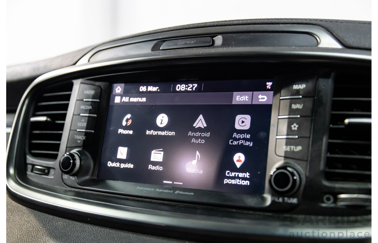 03/2018 Kia Sorento GT-Line (4x4) UM MY18 4d Wagon Aurora Black Pearl Turbo Diesel 2.2L