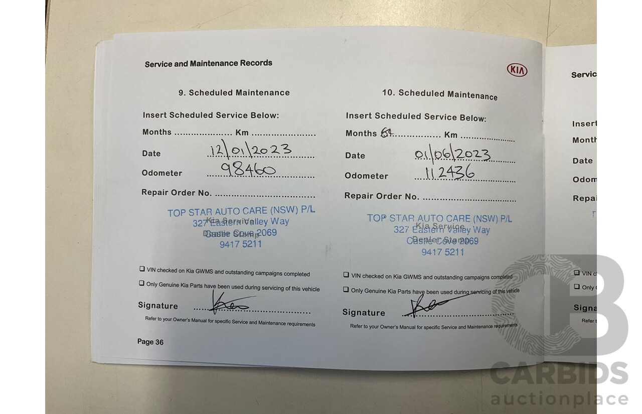 03/2018 Kia Sorento GT-Line (4x4) UM MY18 4d Wagon Aurora Black Pearl Turbo Diesel 2.2L