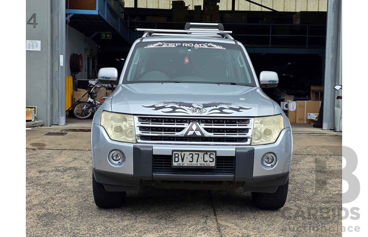 6/2009 Mitsubishi Pajero GLS LWB (4x4) NT 4d Wagon Silver Turbo Diesel 3.2L - 7 Seater