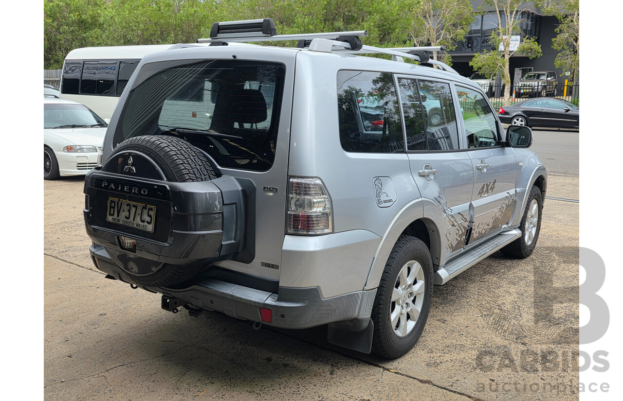 6/2009 Mitsubishi Pajero GLS LWB (4x4) NT 4d Wagon Silver Turbo Diesel 3.2L - 7 Seater