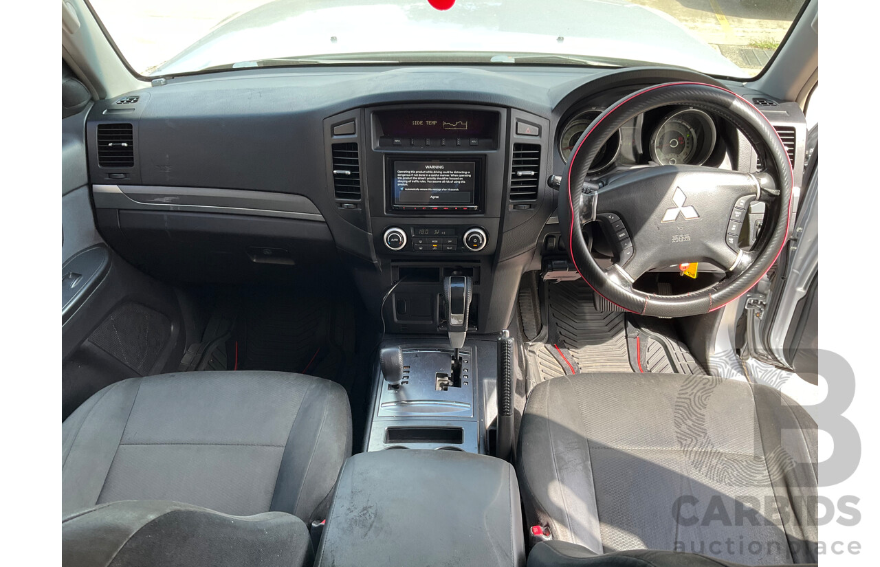 6/2009 Mitsubishi Pajero GLS LWB (4x4) NT 4d Wagon Silver Turbo Diesel 3.2L - 7 Seater