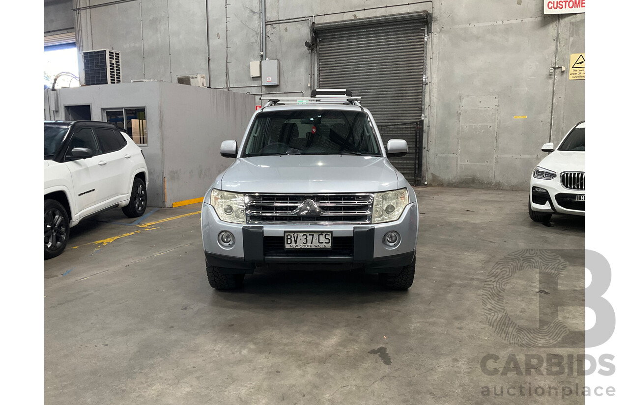 6/2009 Mitsubishi Pajero GLS LWB (4x4) NT 4d Wagon Silver Turbo Diesel 3.2L - 7 Seater