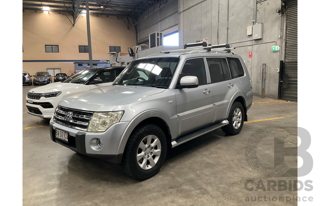 6/2009 Mitsubishi Pajero GLS LWB (4x4) NT 4d Wagon Silver Turbo Diesel 3.2L - 7 Seater