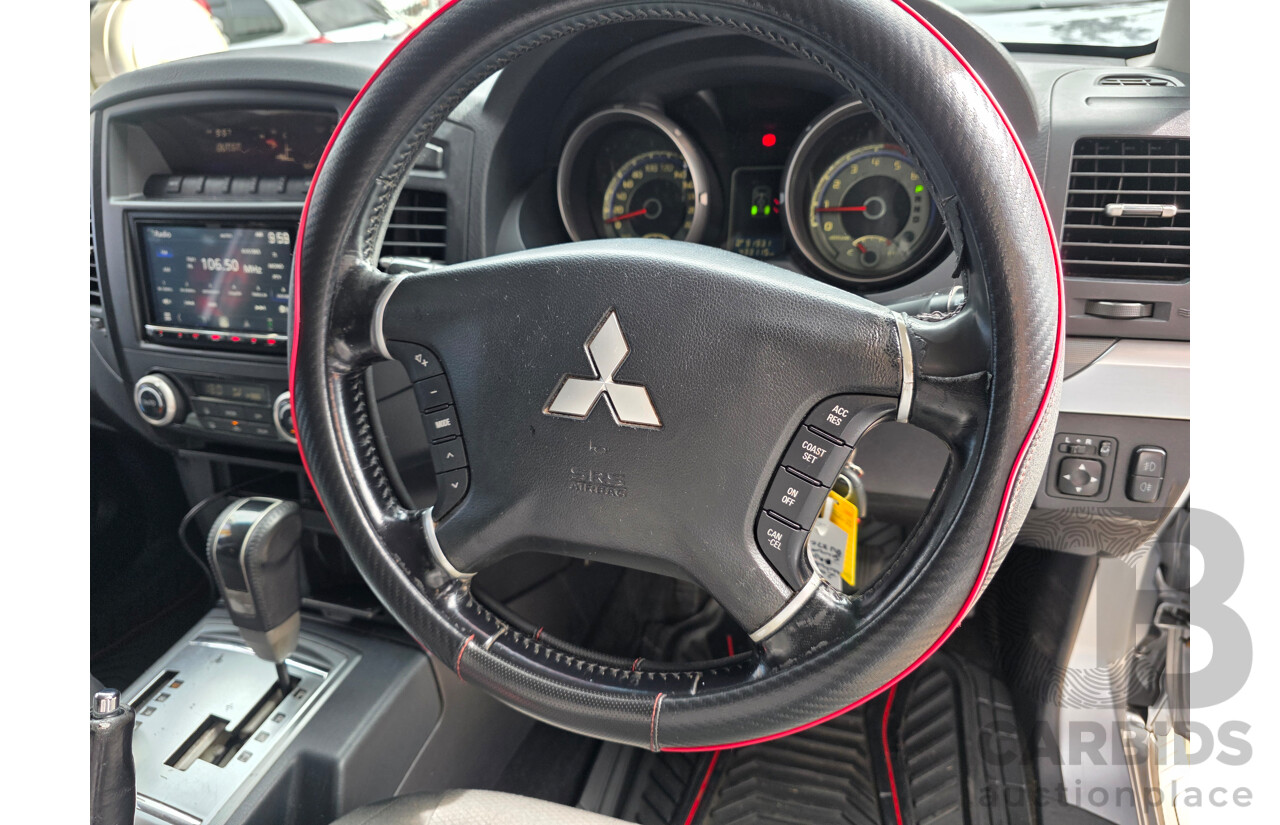 6/2009 Mitsubishi Pajero GLS LWB (4x4) NT 4d Wagon Silver Turbo Diesel 3.2L - 7 Seats