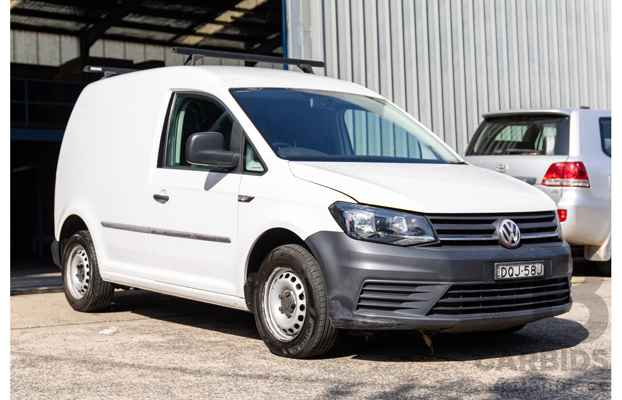 04/2017 Volkswagen Caddy TSI160 Runner (FWD) 2K MY17.5 3d Van Candy White Turbo 1.2L