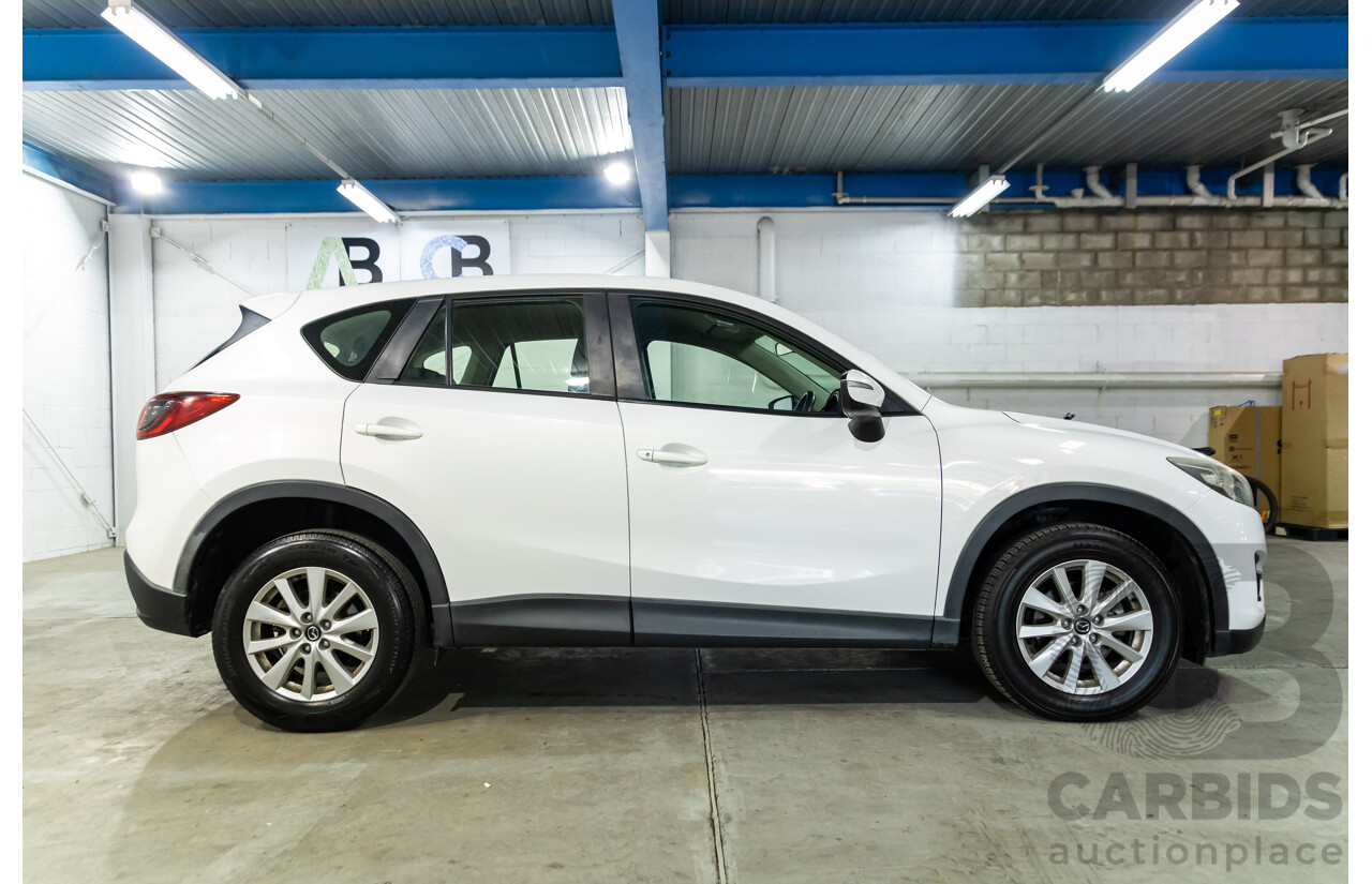 11/2015 Mazda CX-5 Maxx Sport (AWD) MY15 4d Wagon White 2.2L
