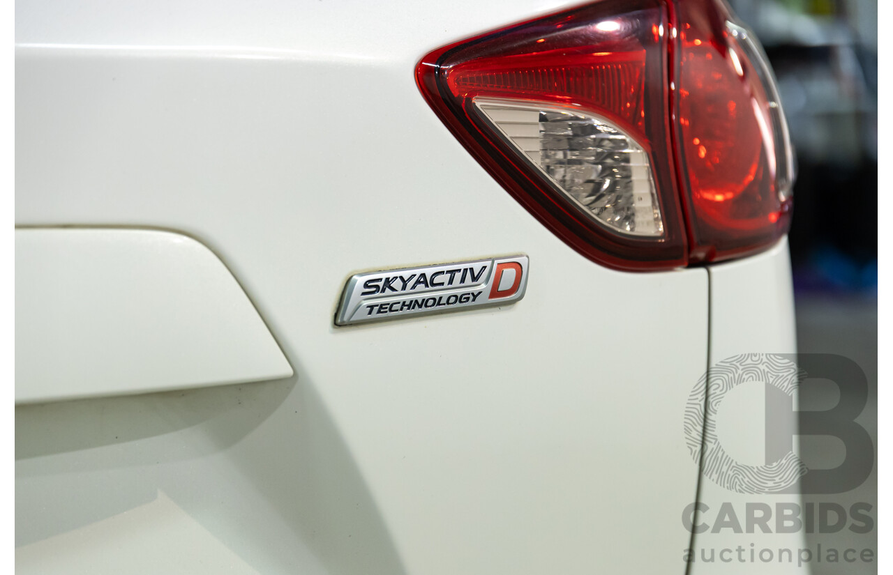 11/2015 Mazda CX-5 Maxx Sport (AWD) MY15 4d Wagon White 2.2L