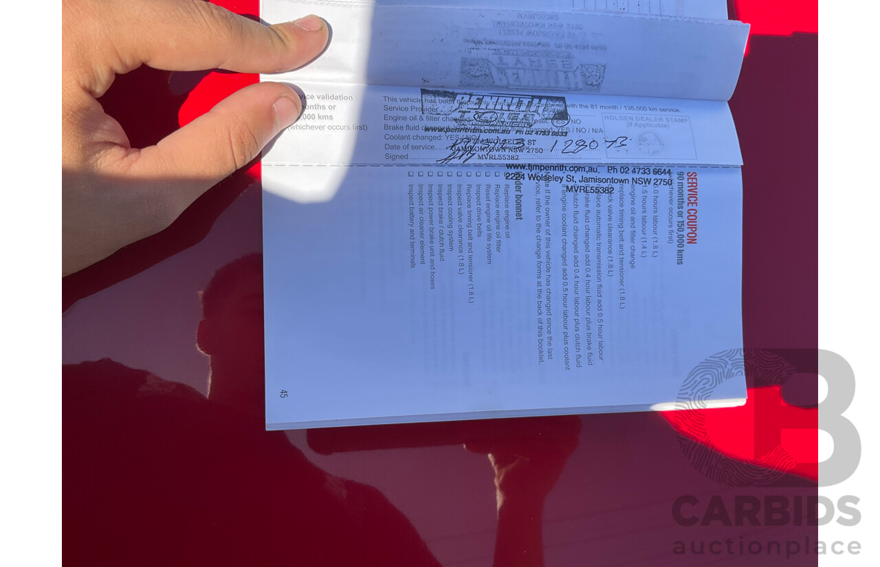 6/2015 Holden Trax LTZ TJ MY15 4d Wagon Red Hot 1.8L