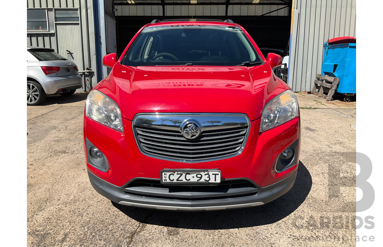 6/2015 Holden Trax LTZ TJ MY15 4d Wagon Red Hot 1.8L