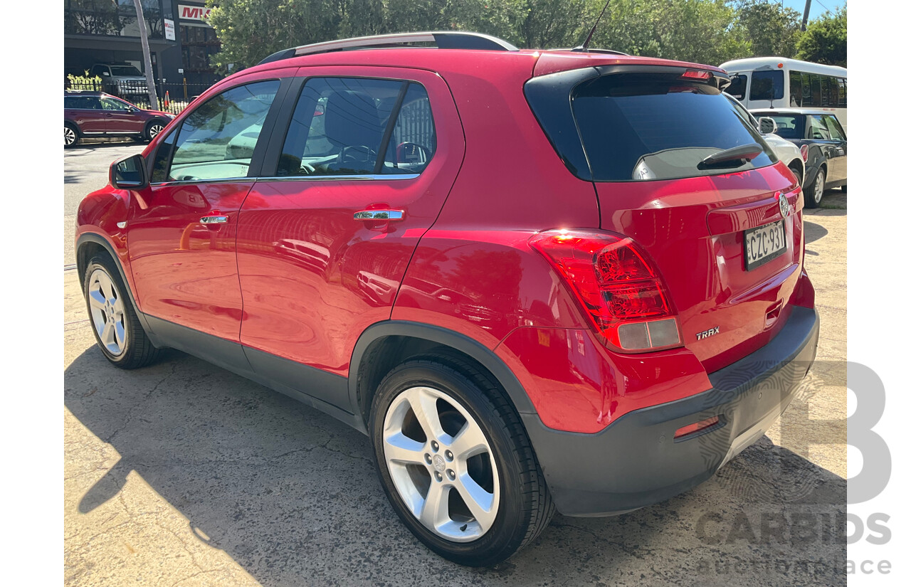 6/2015 Holden Trax LTZ TJ MY15 4d Wagon Red Hot 1.8L