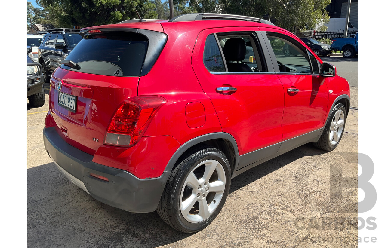 6/2015 Holden Trax LTZ TJ MY15 4d Wagon Red Hot 1.8L