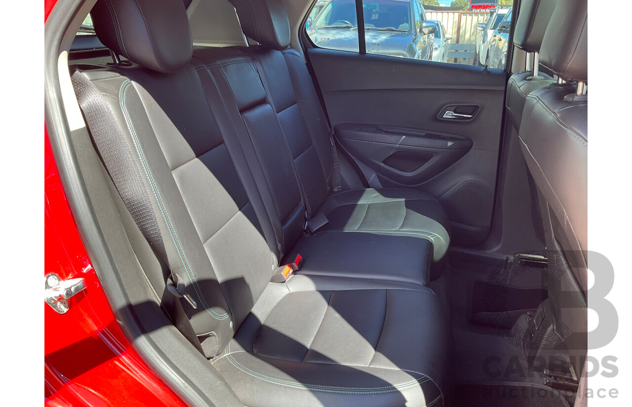 6/2015 Holden Trax LTZ TJ MY15 4d Wagon Red Hot 1.8L