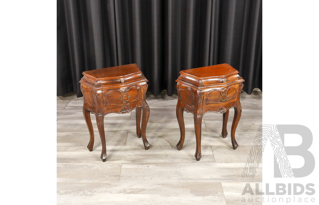 Pair of Reproduction French Style Bedside Chests