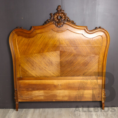 Victorian French Mahogany Bed Head