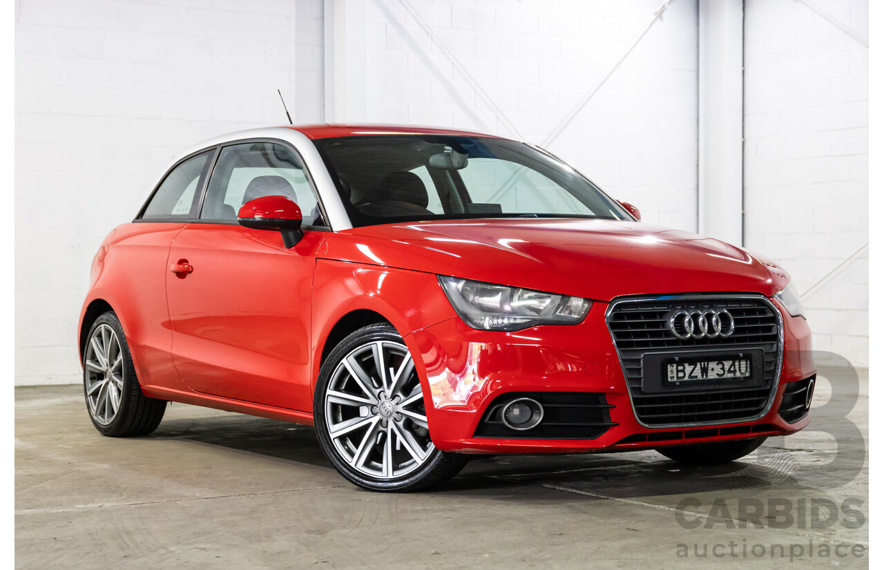 09/2011 Audi A1 1.4 TFSI Ambition (FWD) 8X 3d Hatchback Misano Red Pearl Turbo 1.4L
