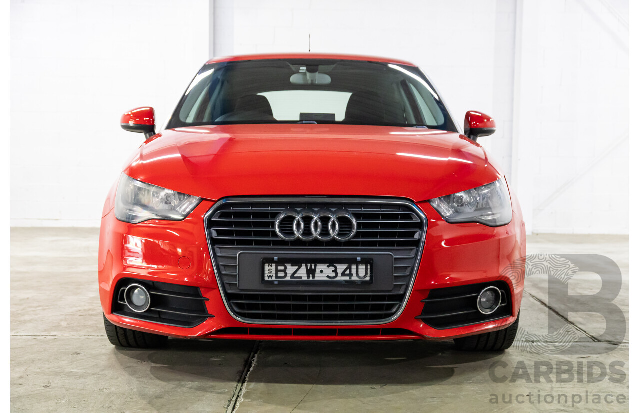 09/2011 Audi A1 1.4 TFSI Ambition (FWD) 8X 3d Hatchback Misano Red Pearl Turbo 1.4L