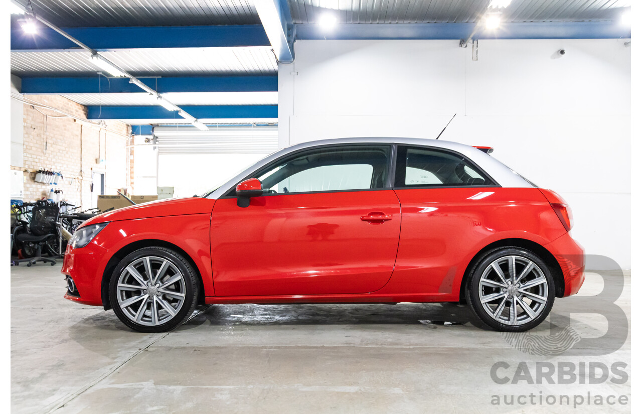 09/2011 Audi A1 1.4 TFSI Ambition (FWD) 8X 3d Hatchback Misano Red Pearl Turbo 1.4L