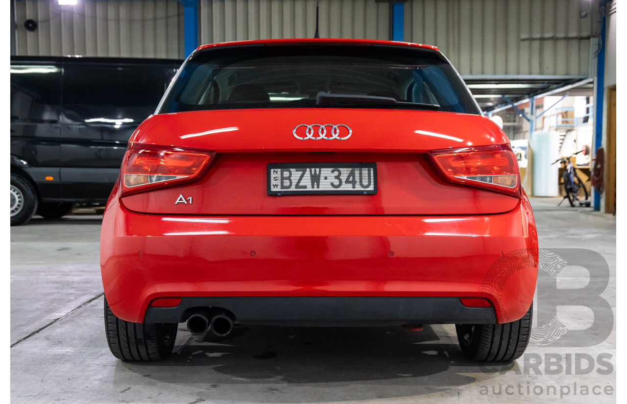 09/2011 Audi A1 1.4 TFSI Ambition (FWD) 8X 3d Hatchback Misano Red Pearl Turbo 1.4L