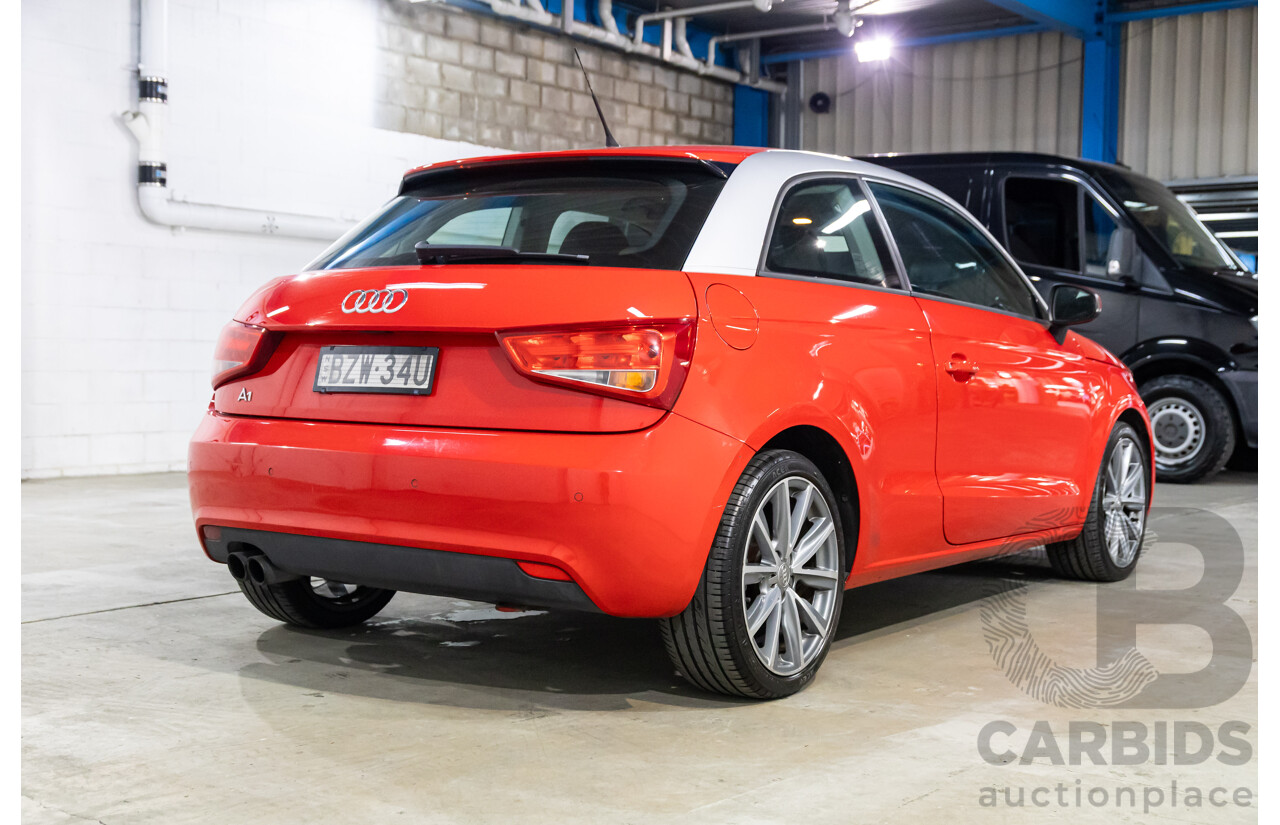 09/2011 Audi A1 1.4 TFSI Ambition (FWD) 8X 3d Hatchback Misano Red Pearl Turbo 1.4L